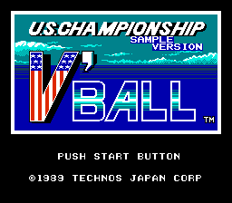 U.S. Championship V'Ball (Japan) (Sample)